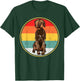 Vintage Retro Sunset Wirehaired Pointing Griffon Dog Women T-Shirt - T-Shirt | Forest