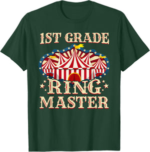 1st Grade Ringmaster Shirt 1st Grade Teacher Shirts Teacher T-Shirt - T-Shirt | Forest