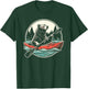 Bear With Kayak Kayaking Retro T-Shirt - T-Shirt | Forest
