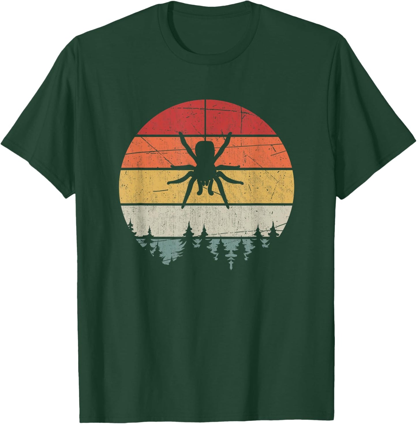 Retro Arachnid Tarantula Spider T-Shirt - T-Shirt | Forest