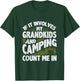 Camping Shirt Grandpa Camper RV Camping Vacation Grandma T-Shirt - T-Shirt | Forest