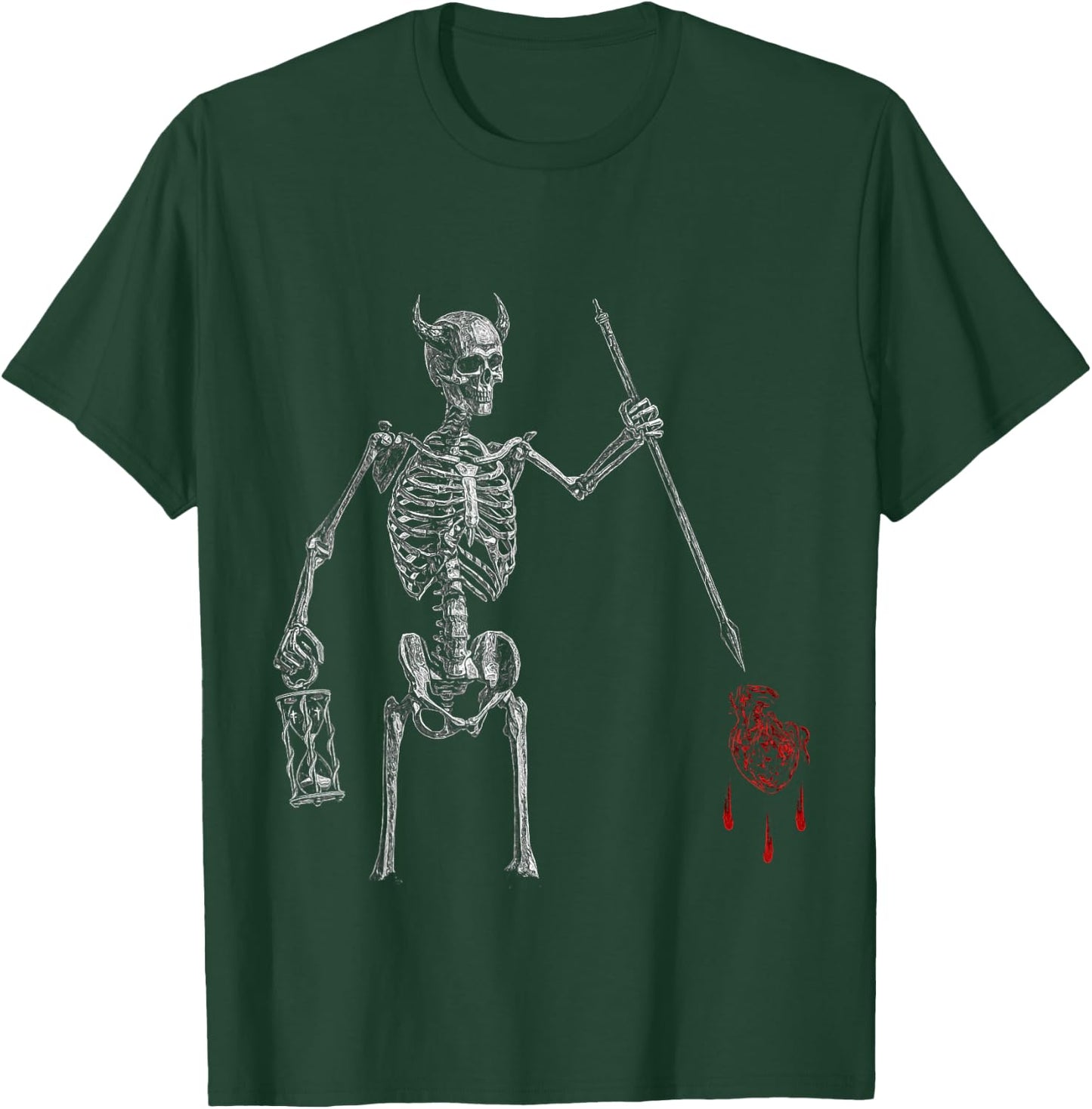 Blackbeard Pirate Skeleton Caribbean Battle Flag T-Shirt - T-Shirt | Forest