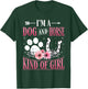 I'm A Dog And Horse Kind Of Girl Paw Design Horseshoe Gift T-Shirt - T-Shirt | Forest