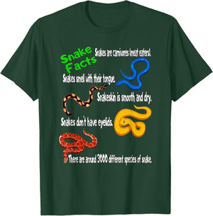 Snake Facts & Funny Boy Girl Toddler Snake Lover T-Shirt - T-Shirt | Forest
