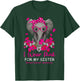 I Wear Pink For My Sister Elephant Breast Cancer Awareness T-Shirt - T-Shirt | Forest