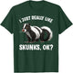 Cool Skunk Art Women Kids Skunk Animal Skunk Lovers T-Shirt - T-Shirt | Forest