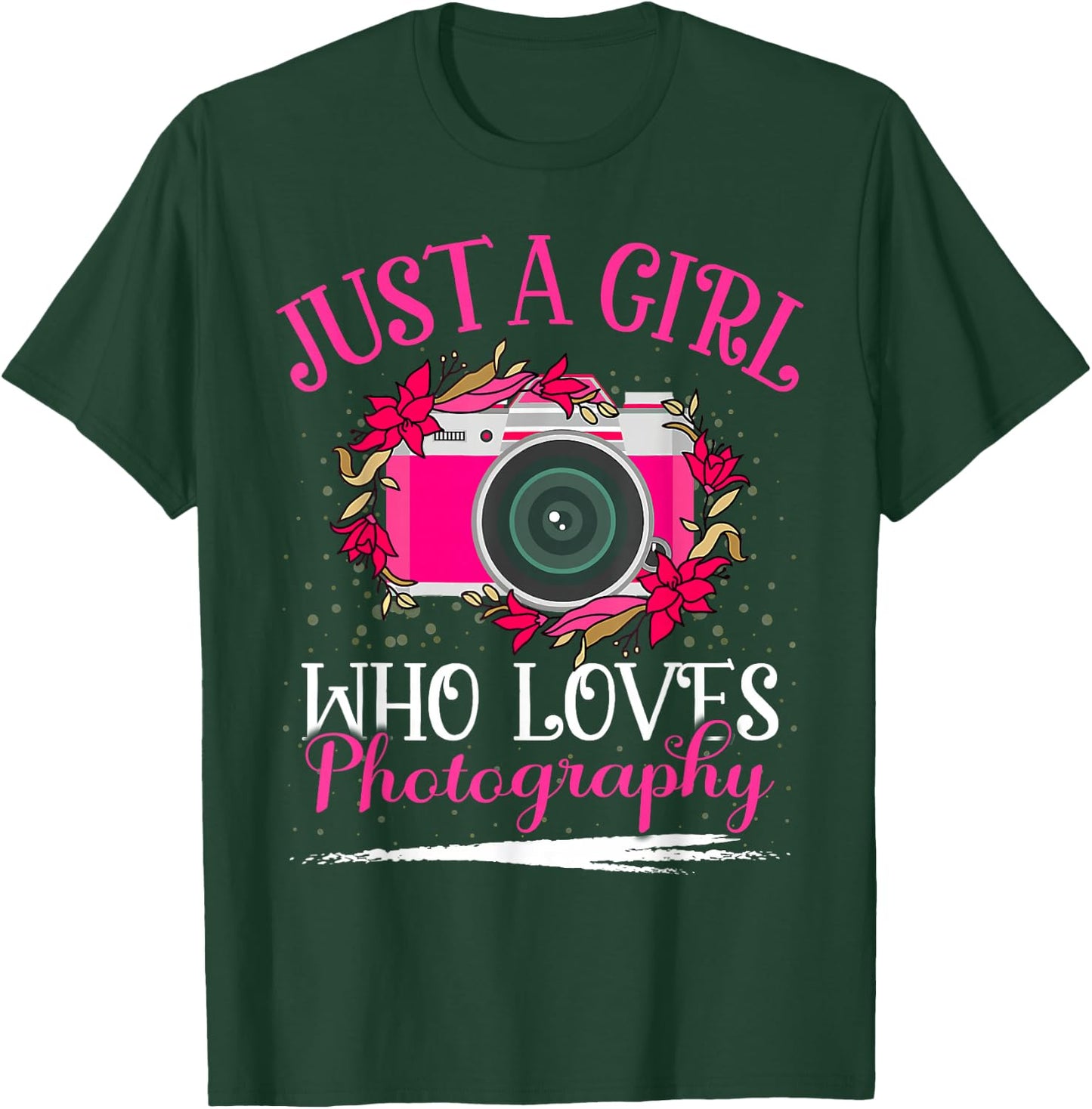 Just A Girl Who Loves Photography Girls T-Shirt - T-Shirt | Forest