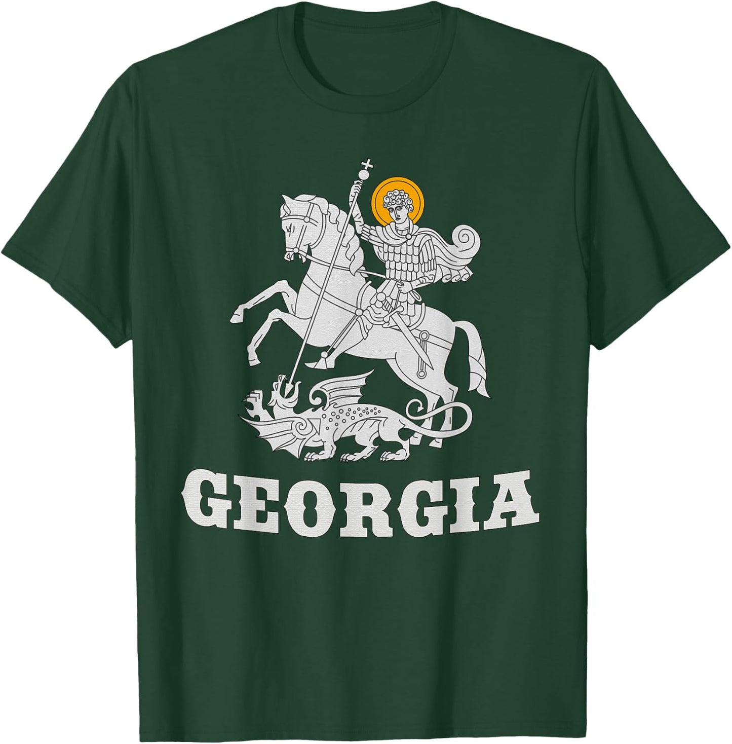 St George, Georgian Patriotic design T-Shirt - T-Shirt | Forest