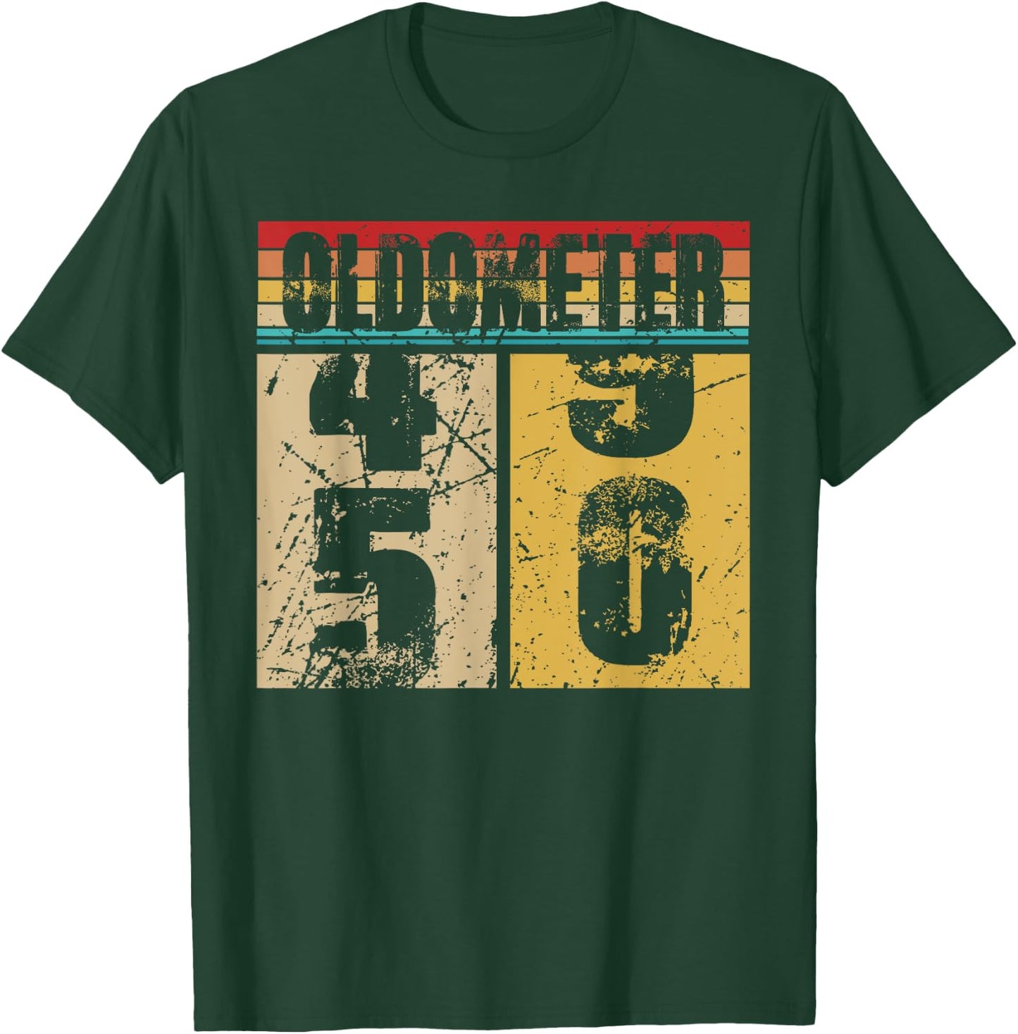 Oldometer 49-50 Shirt Funny 50th Turning 50 Birthday Gift T-Shirt - T-Shirt | Forest