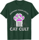 Goth Evil Cat T Shirt Support Your Local Cat Cult Satanic Men Women Girls Kids T-Shirt - T-Shirt | Forest
