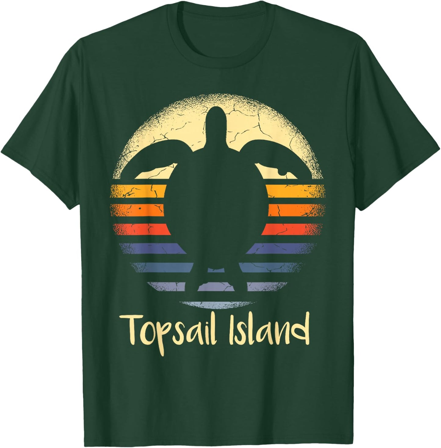 Topsail Island Beach North Carolina NC sea Turtle Lover Women Girls Kids T-Shirt - T-Shirt | Forest