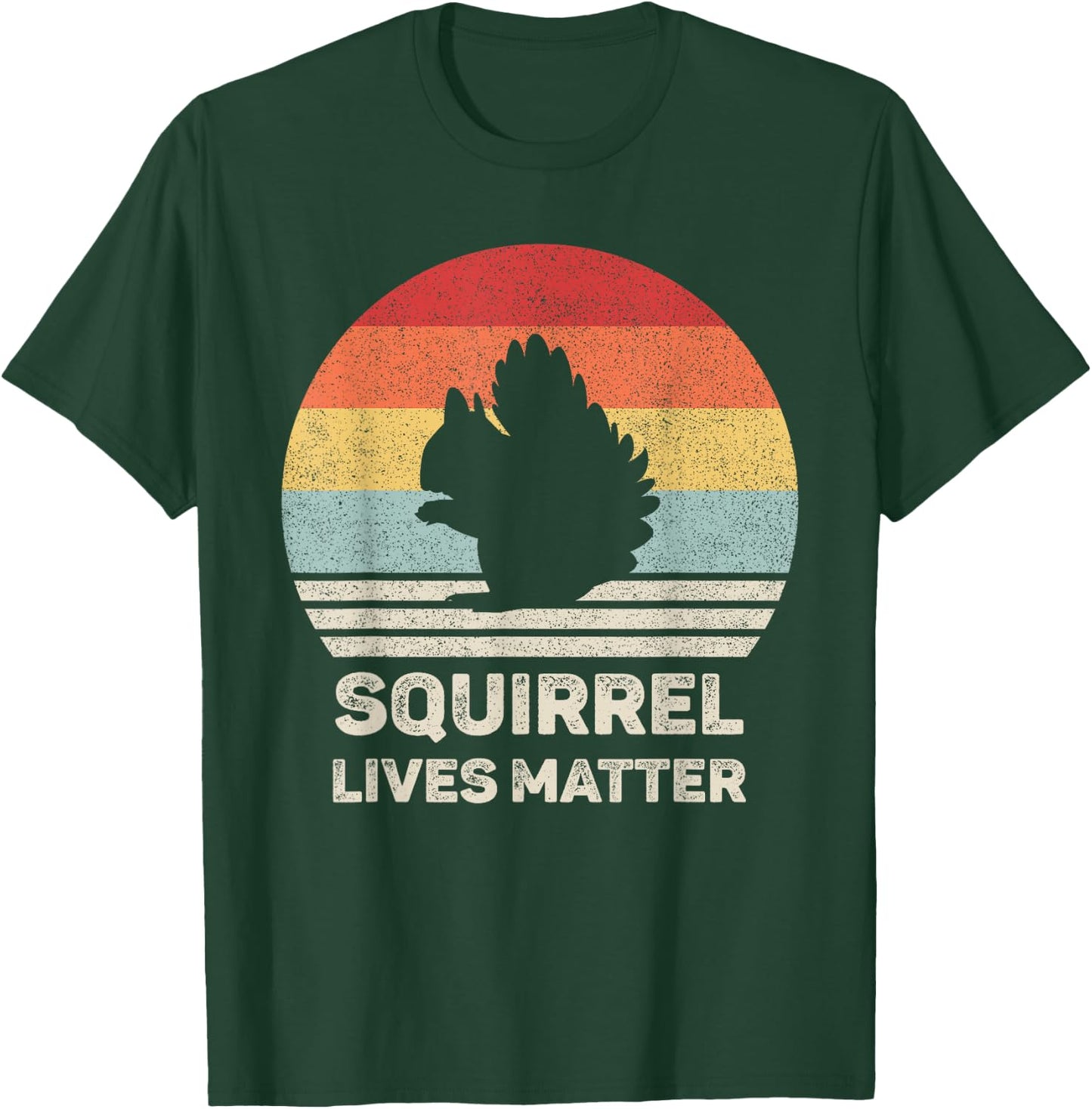 Retro Squirrel Lives Matter Shirt Animal Lover Gift Squirrel T-Shirt - T-Shirt | Forest