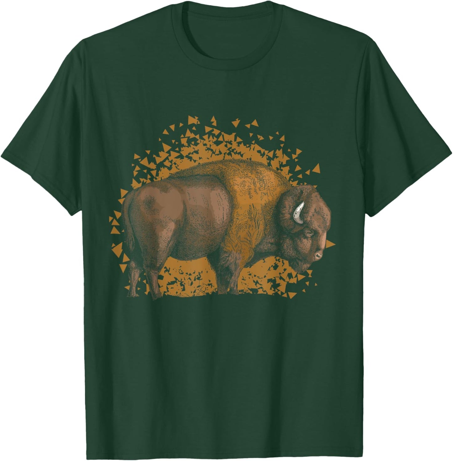 American Bison Wild Animal Gift Men Boys Kids Buffalo T-Shirt - T-Shirt | Forest