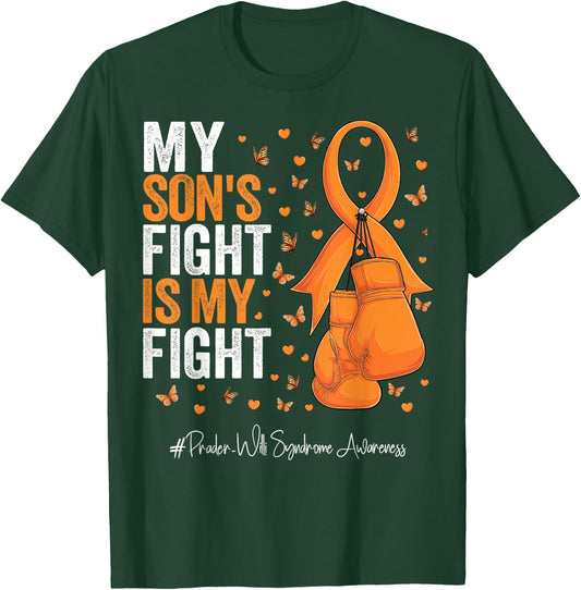 Orange Ribbon Son Prader Willi Syndrome Awareness T-Shirt - T-Shirt | Forest