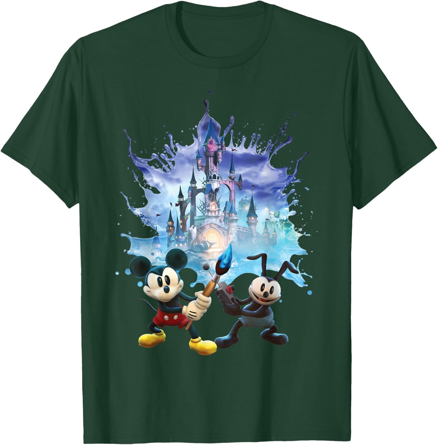 Disney Epic Mickey Portal Portrait Small T-Shirt - T-Shirt | Forest