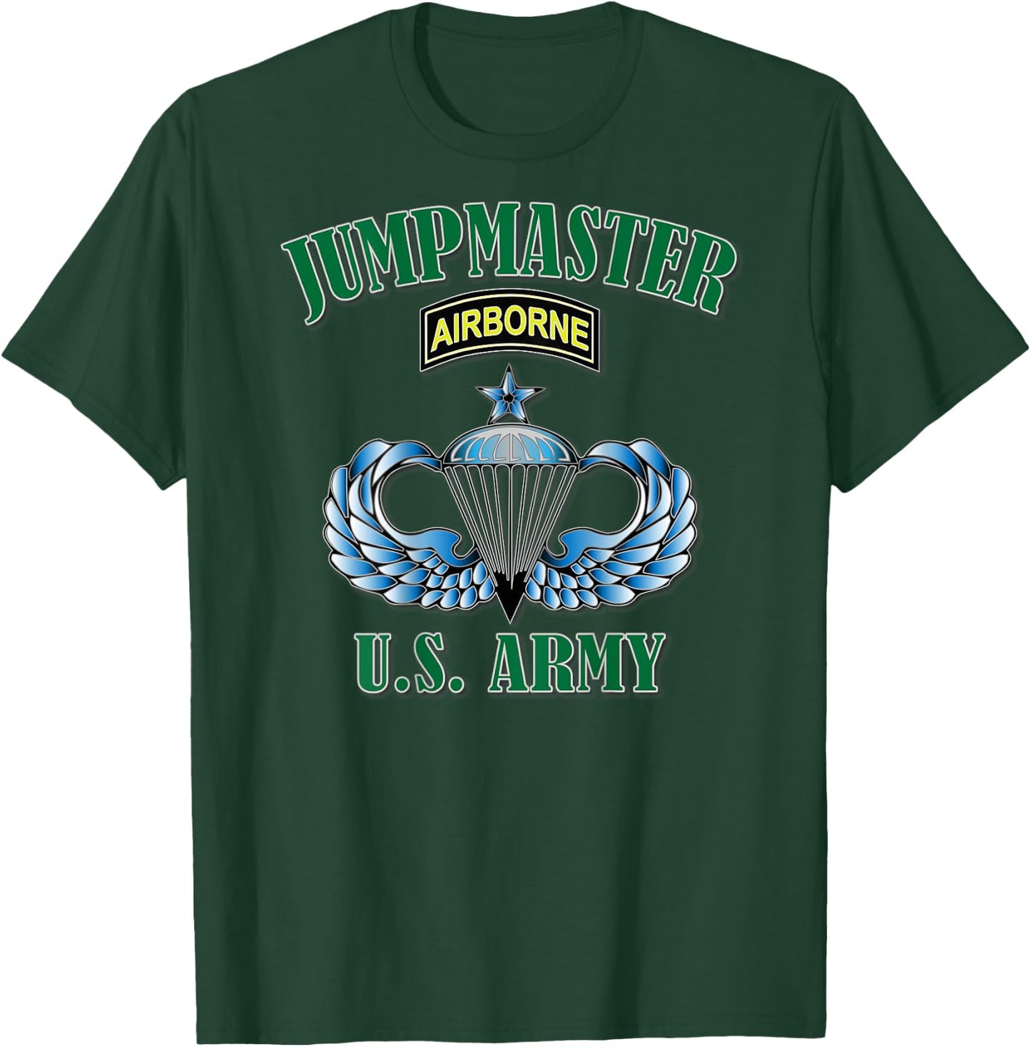 Jumpmaster- Senior Wings (Back Design) T-Shirt - T-Shirt | Forest