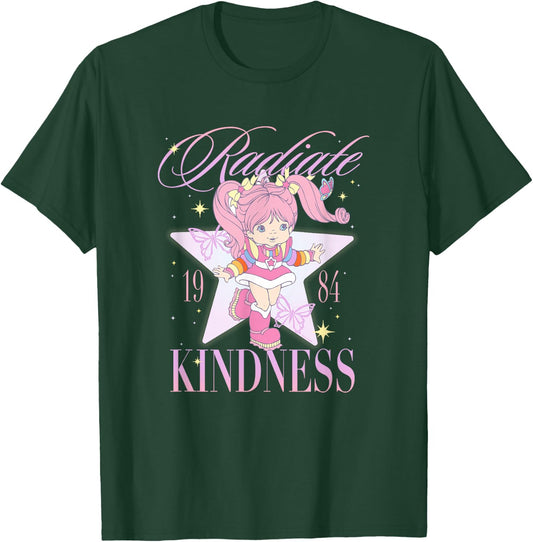 Rainbow Brite Radiate Kindness 1984 Tickled Pink Retro Shot T-Shirt - T-Shirt | Forest