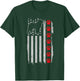 Pyrenees American Flag 4th of July Patriotic Dog T-Shirt - T-Shirt | Forest