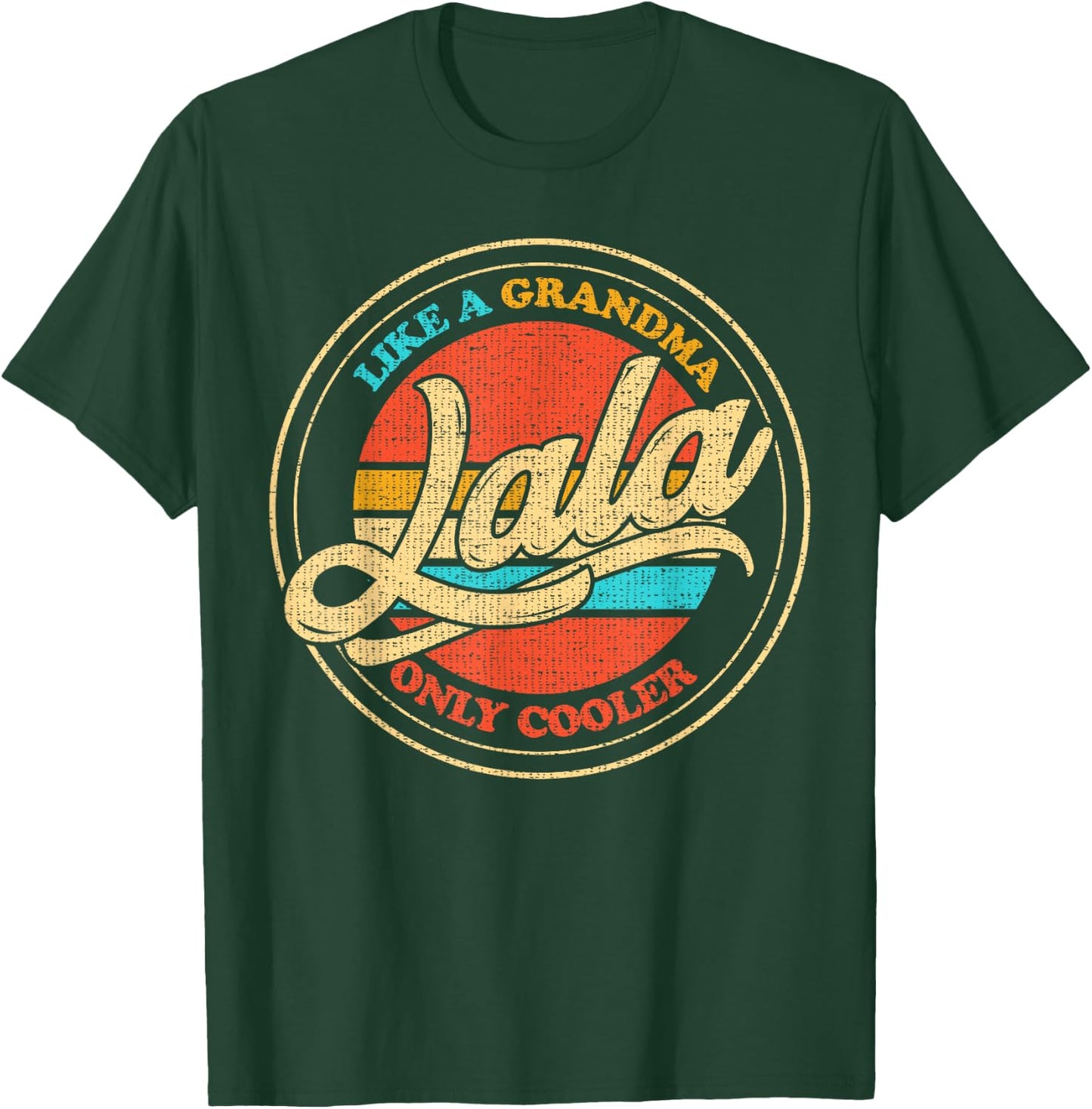 Lala Vintage Retro Grandma T-Shirt - T-Shirt | Forest
