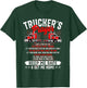 Trucker Prayer Red Semi Big Rig Motivation Support Graphic T-Shirt - T-Shirt | Forest
