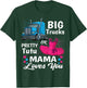 gender reveal trucks or pretty tutu family matching Mama T-Shirt - T-Shirt | Forest