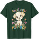 Baby Puppy Dog with Flowers Cute Puppies Pet Son Puppyboy T-Shirt - T-Shirt | Forest