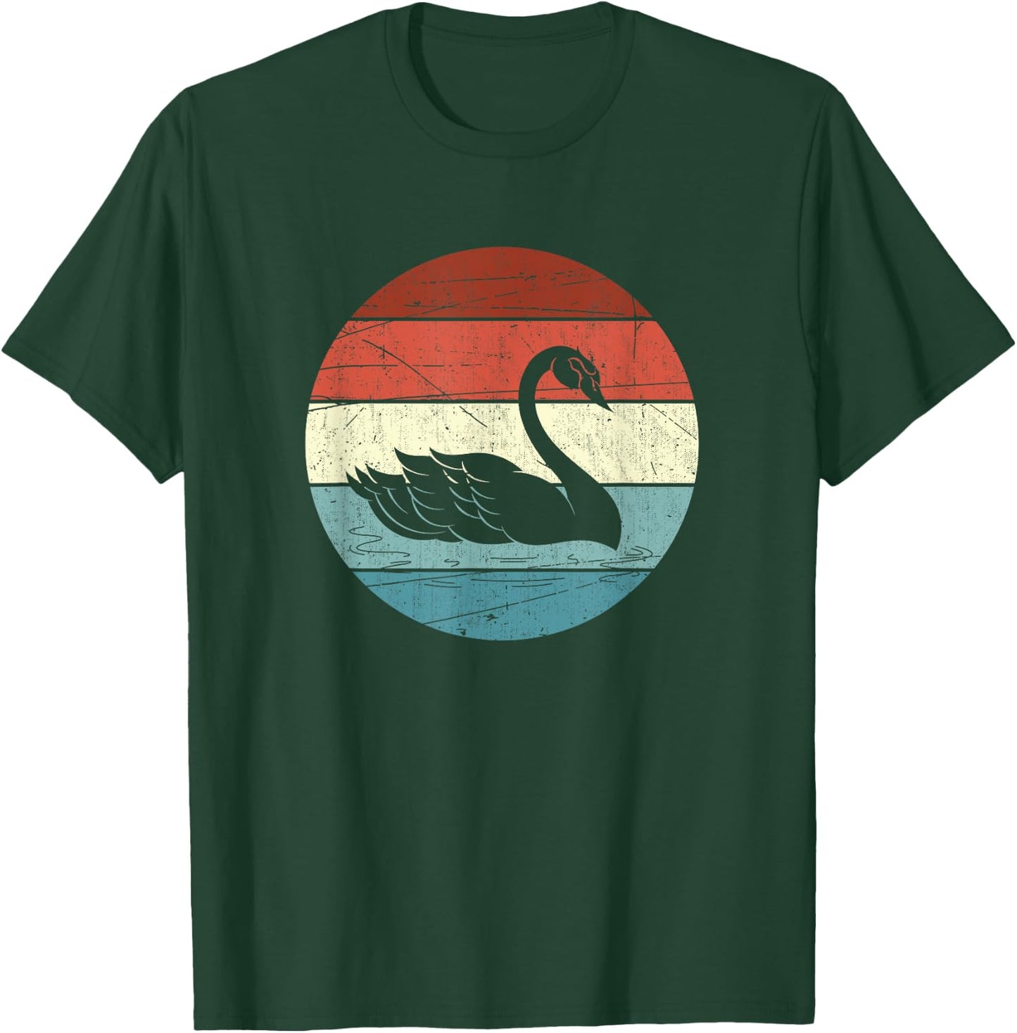 Retro Swan T-Shirt - T-Shirt | Forest