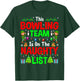 This Bowling Team On Naughty List Cute Christmas Elf Gifts T-Shirt - T-Shirt | Forest