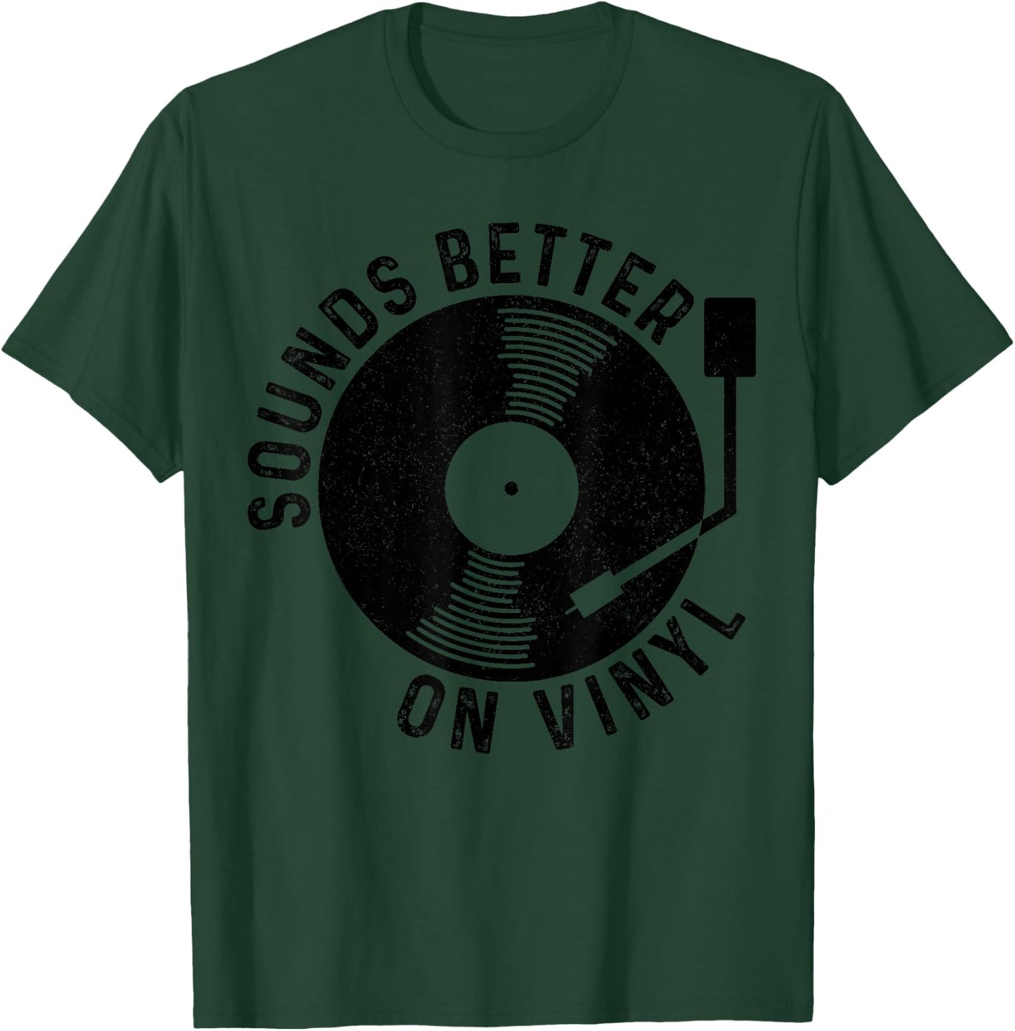 Vinyl Record DJ Record Retro Gift T-Shirt - T-Shirt | Forest