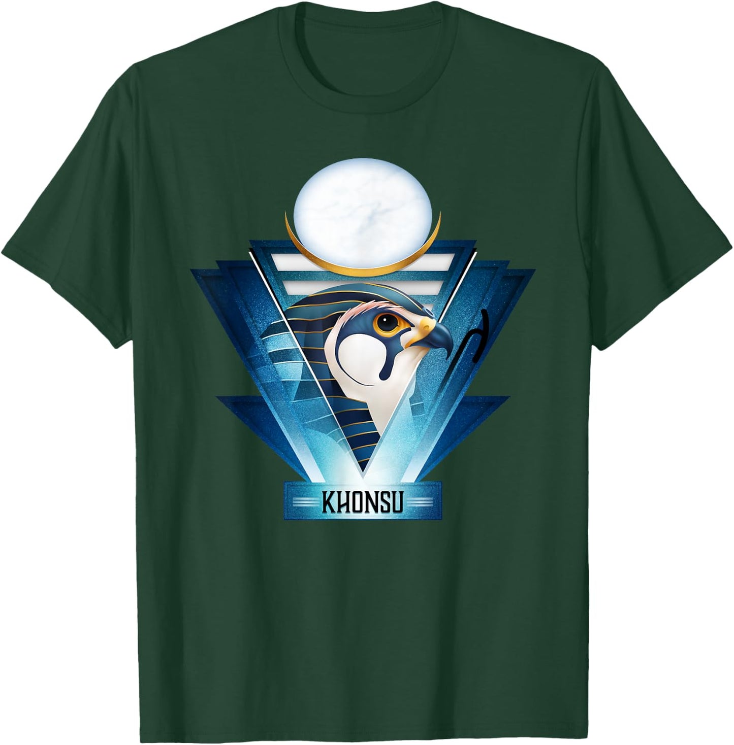 Egyptian Mythology Moon God Khonsu T-Shirt - T-Shirt | Forest