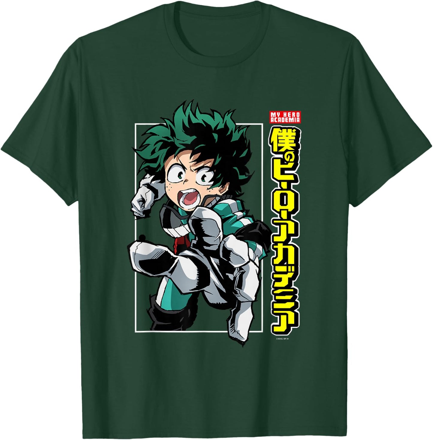 My Hero Academia Deku Posing with Logo Anime T-Shirt - T-Shirt | Forest