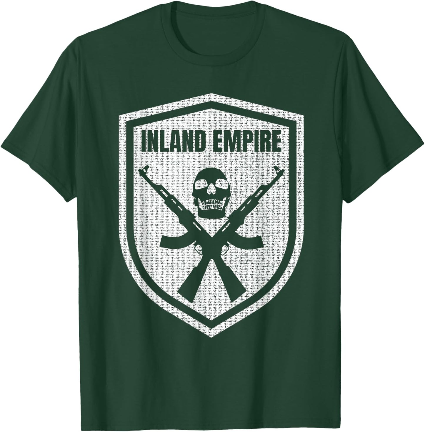 Inland Empire California Skull AK-47 T-Shirt - T-Shirt | Forest