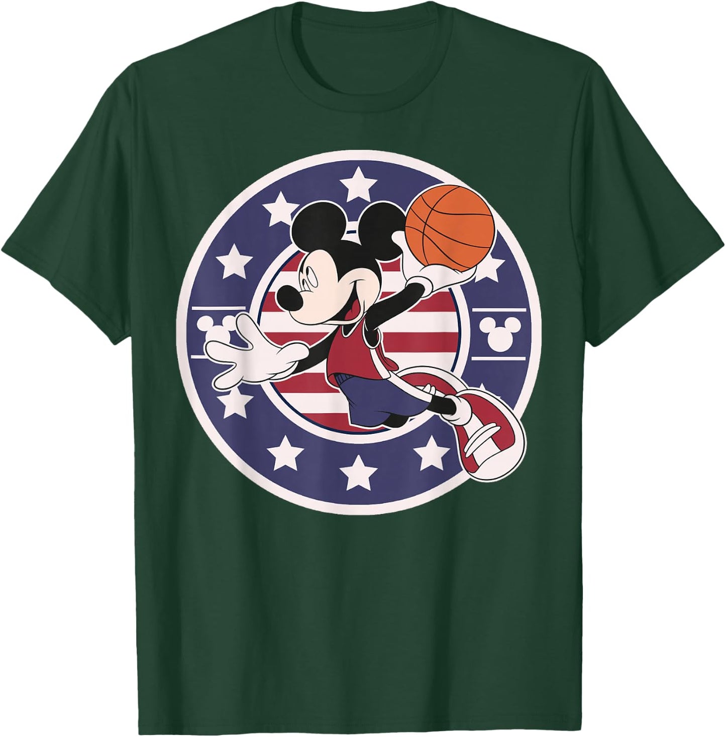 Disney Mickey and Friends Mickey Basketball USA Small T-Shirt - T-Shirt | Forest