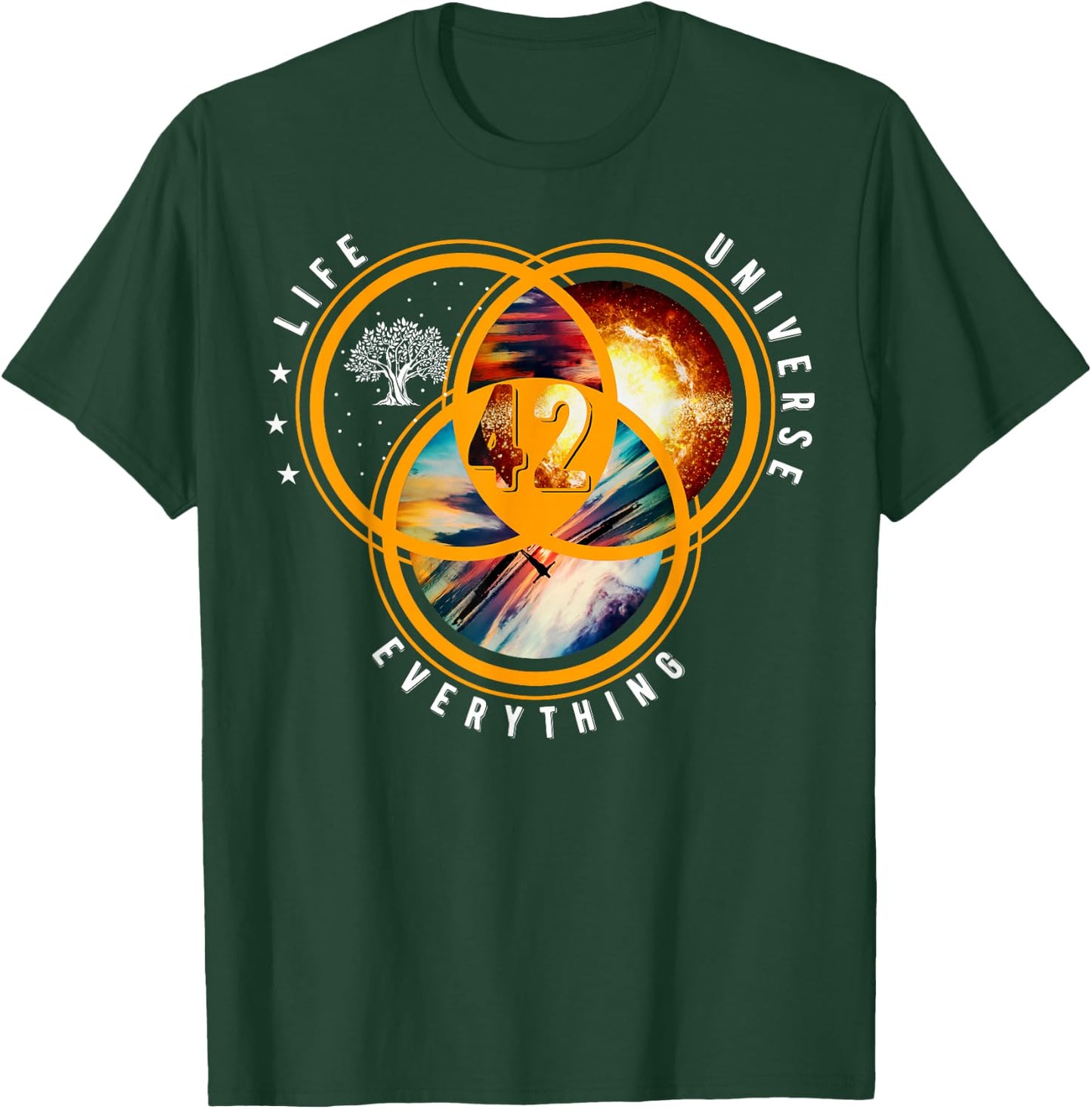 The answer to life universe and all solar system T-Shirt - T-Shirt | Forest