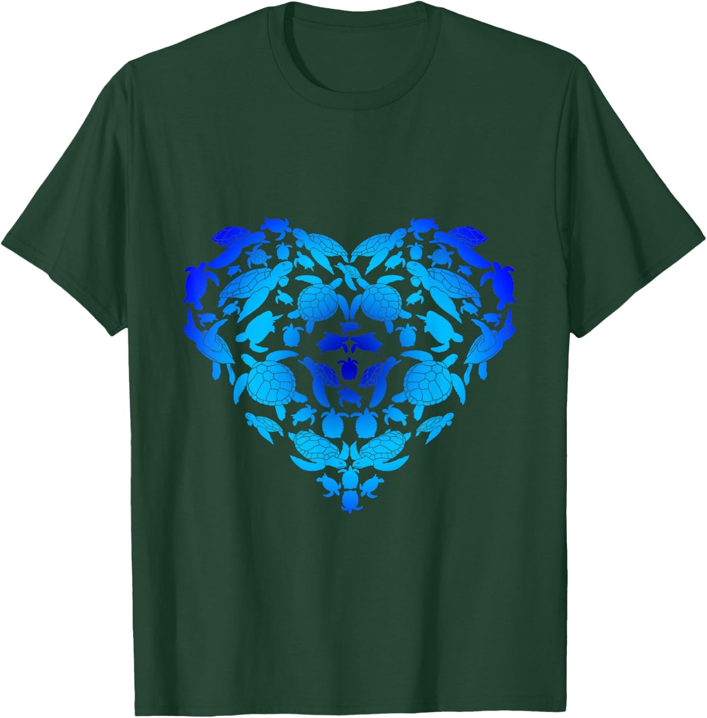 Sea Turtle Zoo Animal Lover Valentines Day Gift Turtle T-Shirt - T-Shirt | Forest