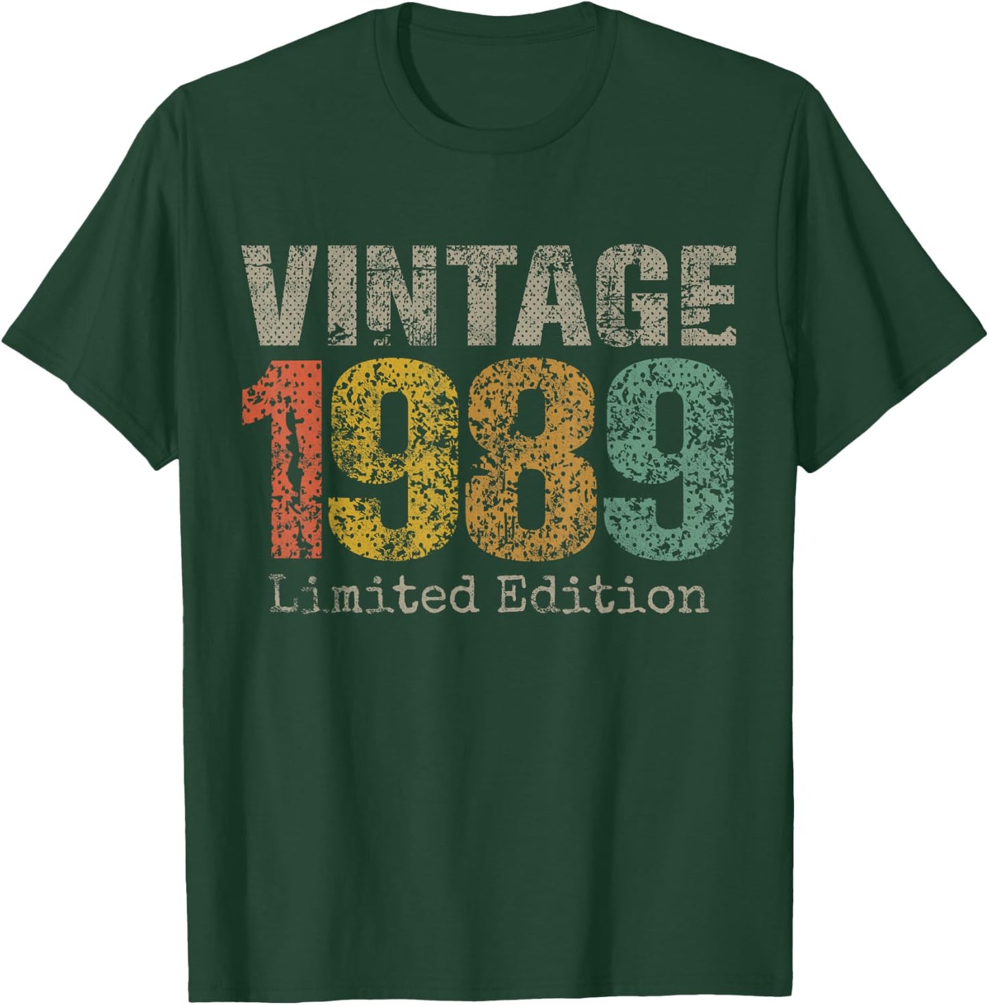 Vintage 1989 Limited Edition 36th Birthday Gifts 36 Year Old T-Shirt - T-Shirt | Forest