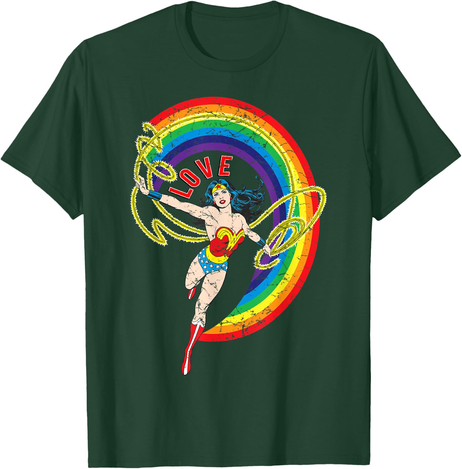 DC Wonder Woman Rainbow Love T-Shirt - T-Shirt | Forest