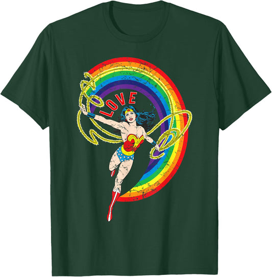DC Wonder Woman Rainbow Love T-Shirt - T-Shirt | Forest