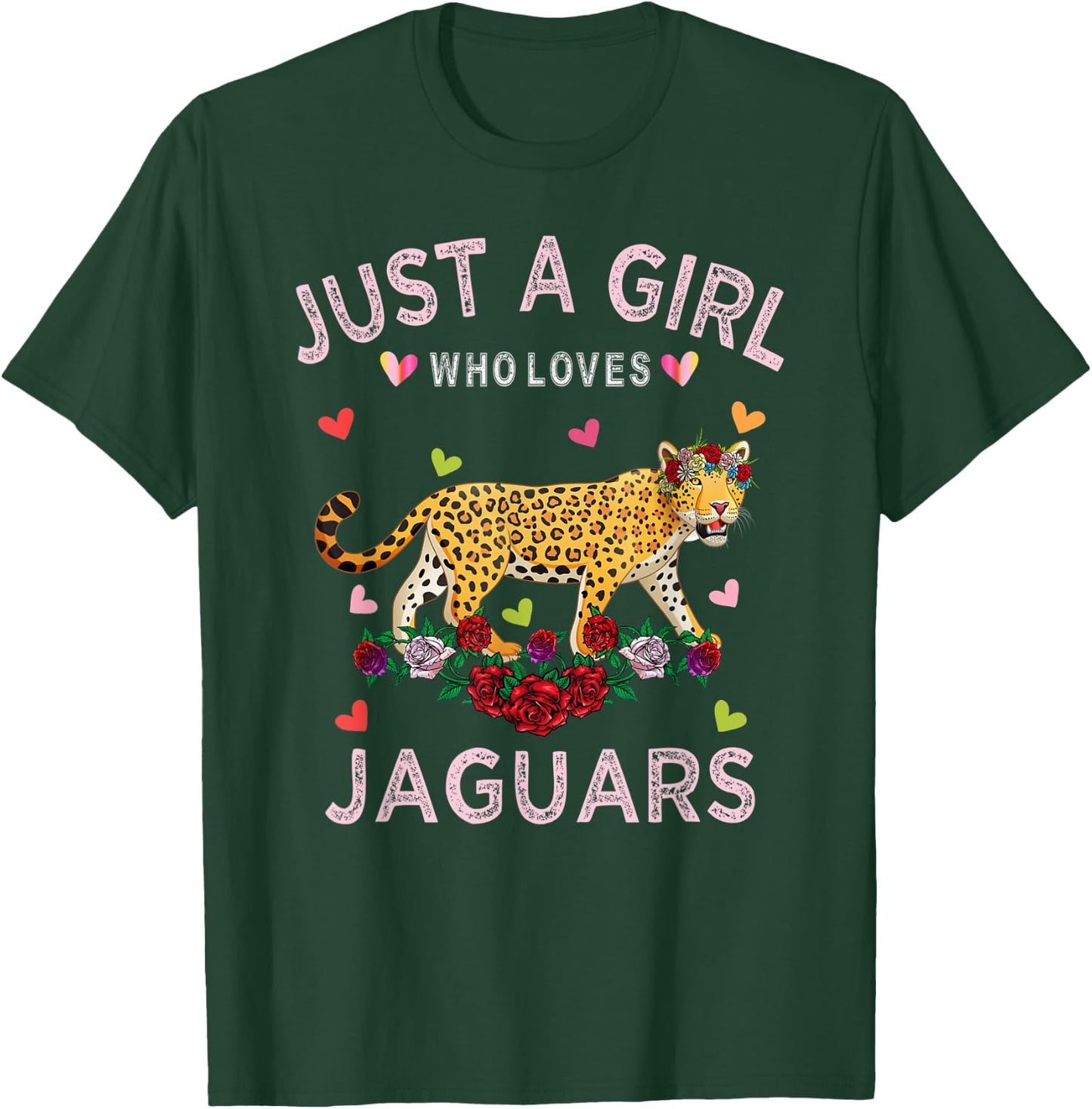 Funny Jaguar Shirt Just A Girl Who Loves Jaguars T-Shirt - T-Shirt | Forest