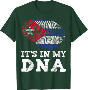 It's In My DNA Cuba Cuban Hispanic Heritage Month Proud T-Shirt - T-Shirt | Forest