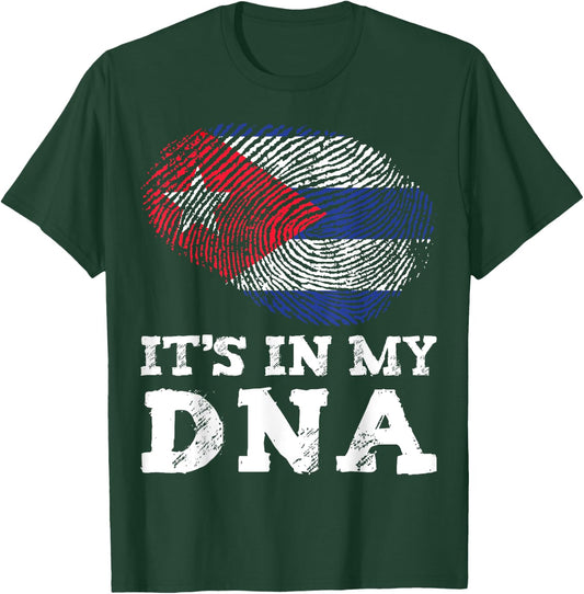 It's In My DNA Cuba Cuban Hispanic Heritage Month Proud T-Shirt - T-Shirt | Forest
