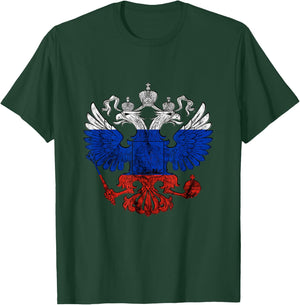 Russia Eagle Russian Pride CCCP Russian Eagle T-Shirt - T-Shirt | Forest
