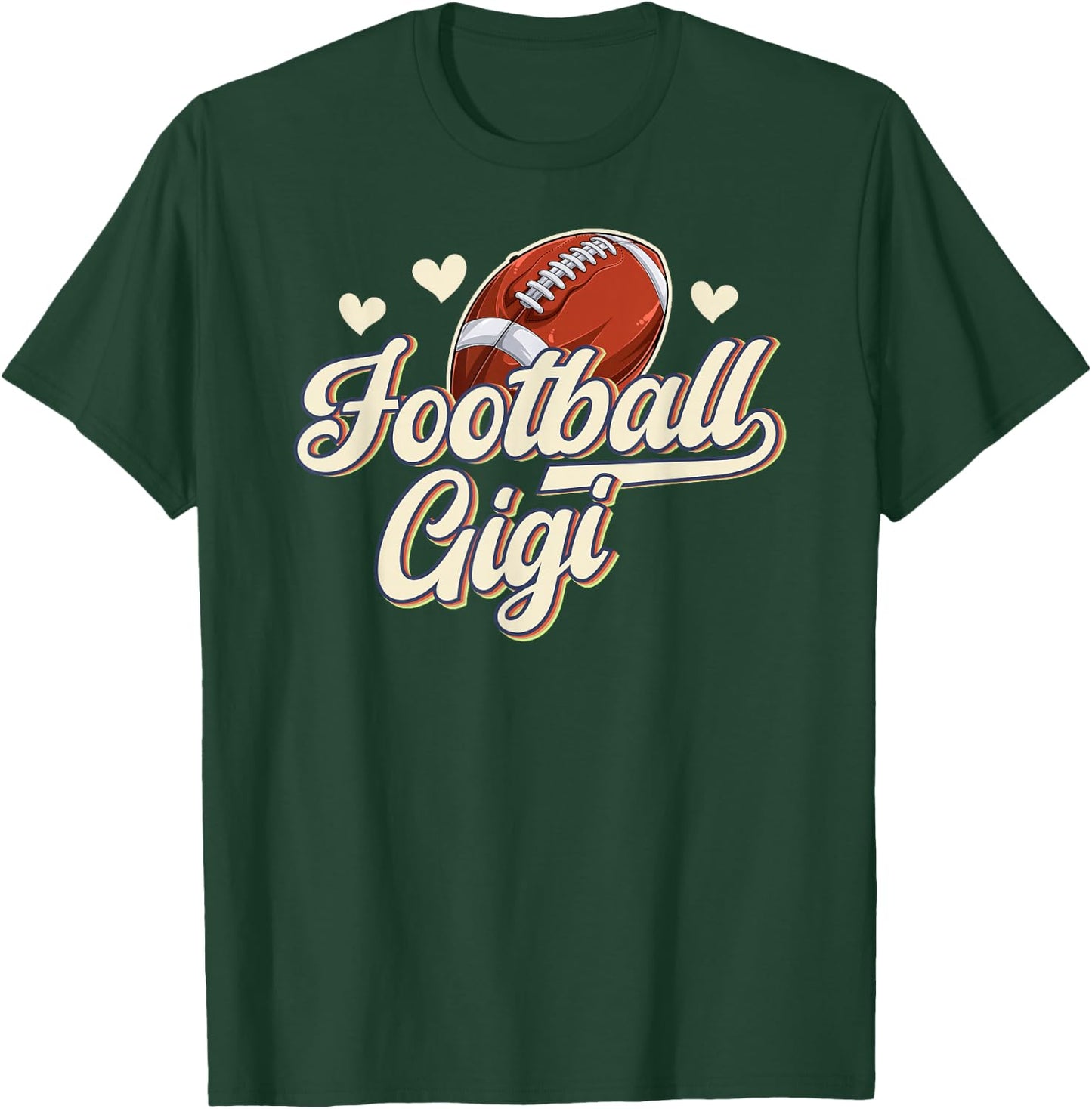 Football Gigi Grandma Gigi Of A Football Player Gigi T-Shirt - T-Shirt | Forest
