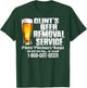Clint’s Beer Removal Service Pints Pitchers Kegs No Job Back T-Shirt - T-Shirt | Forest