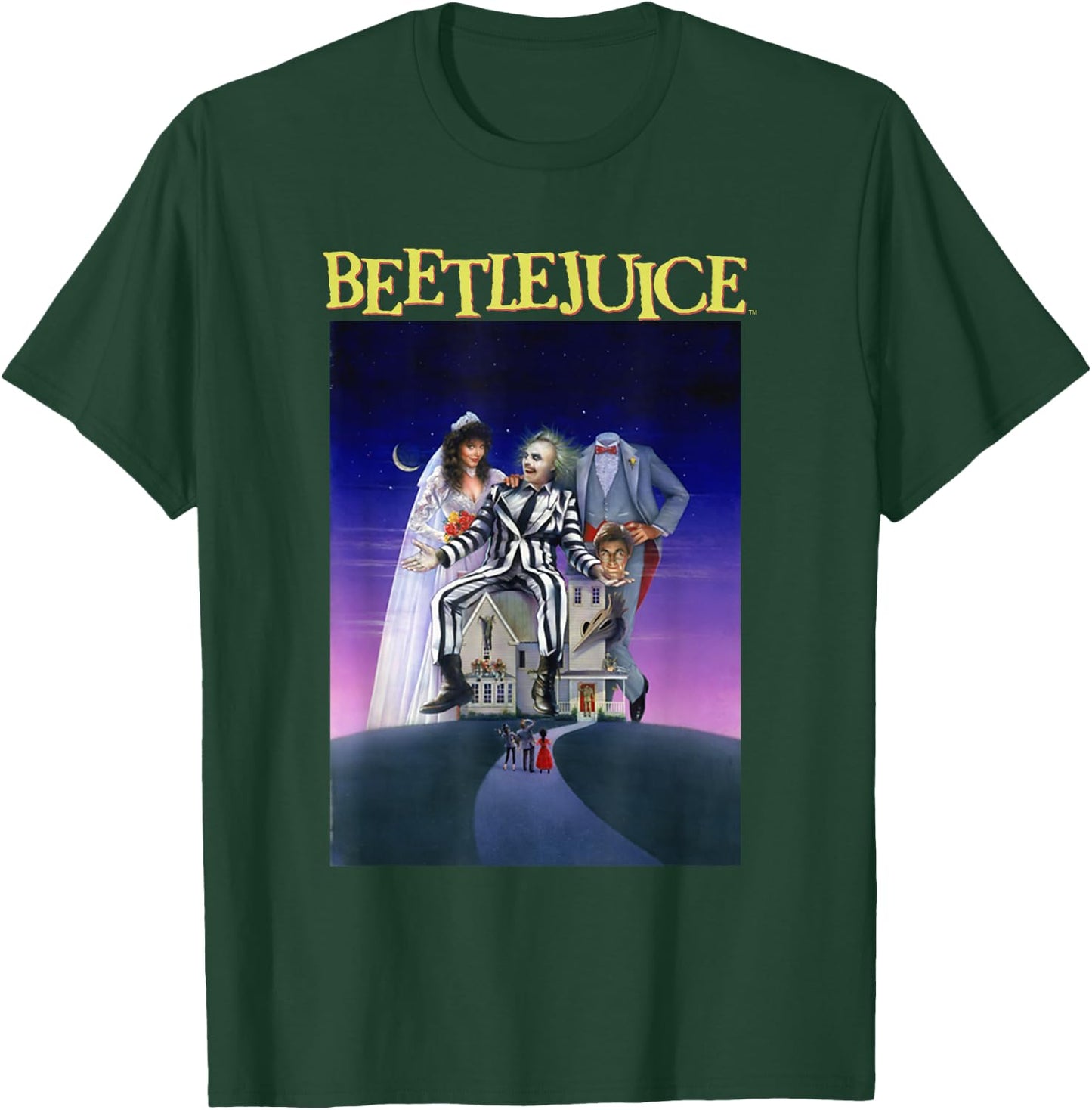 Beetlejuice Classic Vintage Ghost With The Most Movie Poster T-Shirt - T-Shirt | Forest
