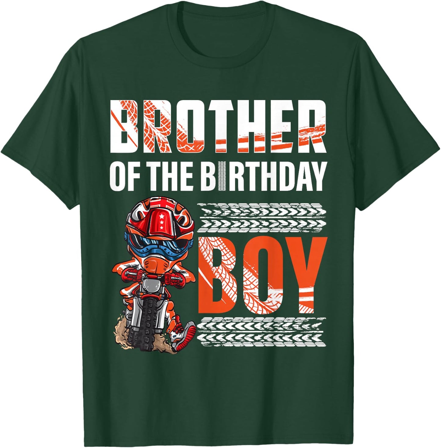 Brother of the Birthday Boy Dirt Bike B-day motocross Party T-Shirt - T-Shirt | Forest
