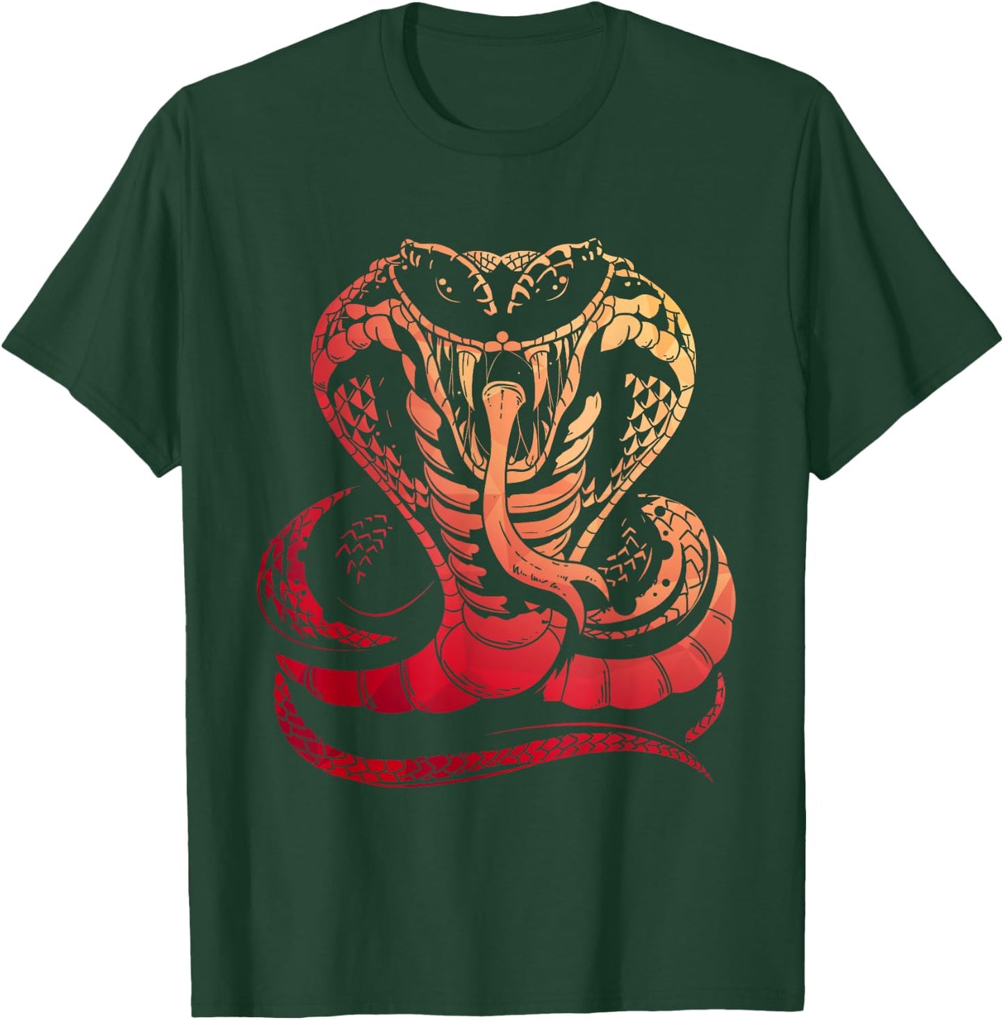 Cobra Snake Zoo Reptile Venom Snake T-Shirt - T-Shirt | Forest