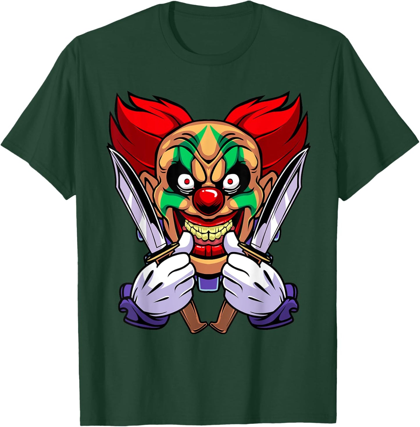 Funny Halloween Clown T-Shirt - T-Shirt | Forest
