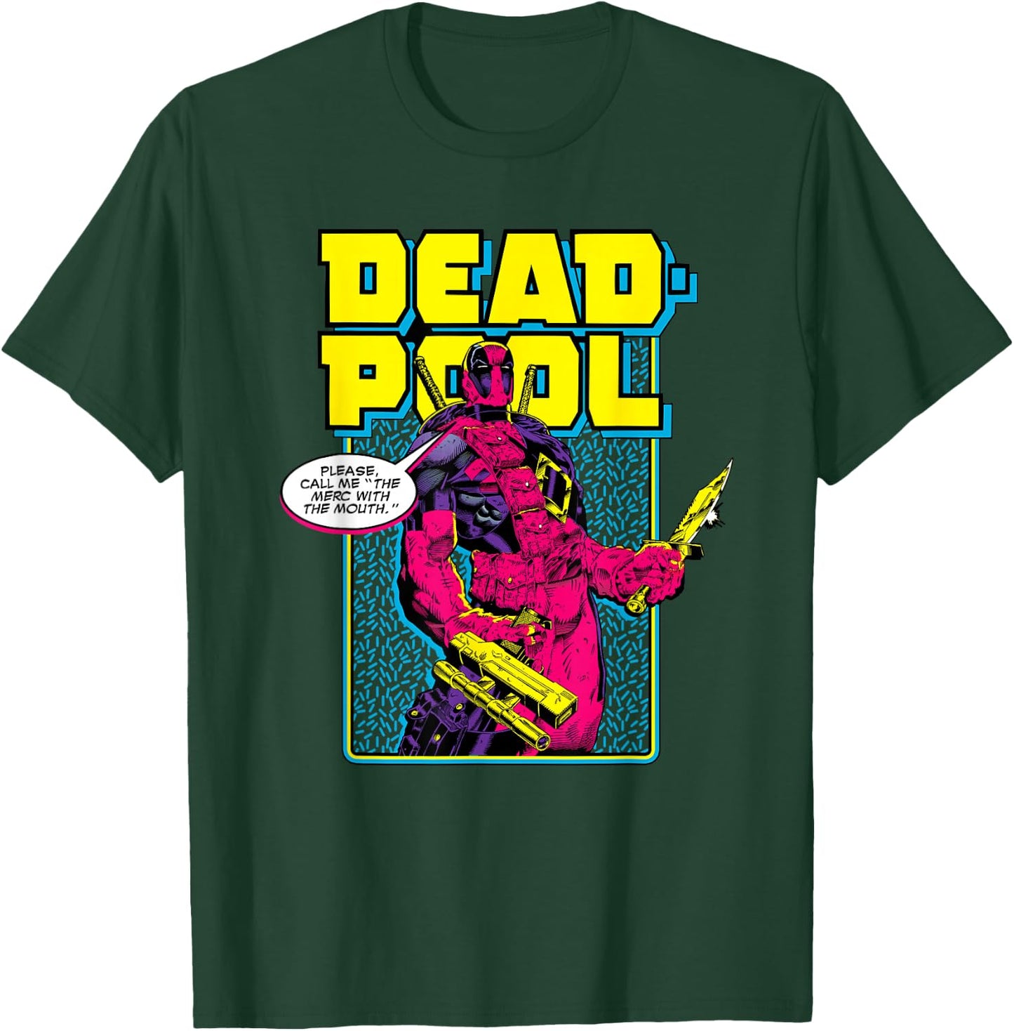 Marvel Deadpool Please Call me the Merc with the Mouth T-Shirt - T-Shirt | Forest