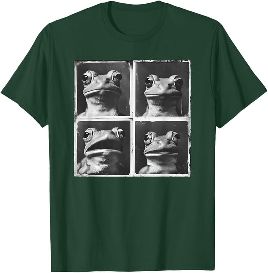 Funny Frog Face Love Frogs Toad Weird Frog Meme T-Shirt - T-Shirt | Forest